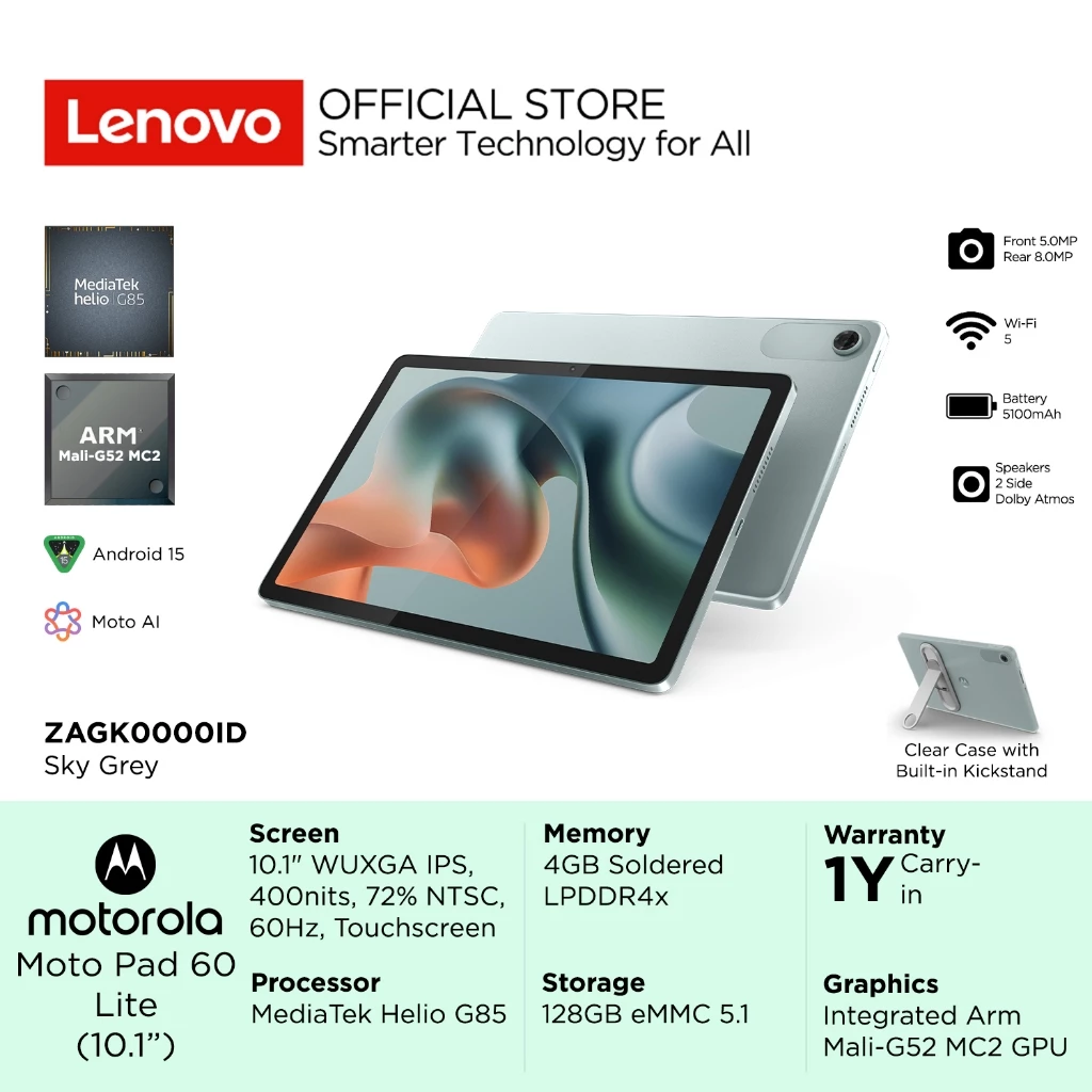 Lenovo Motorola Moto Pad 60 Lite 