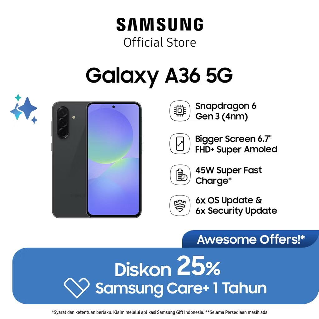 Samsung Galaxy A36 5G 8/256GB - Awesome Black 