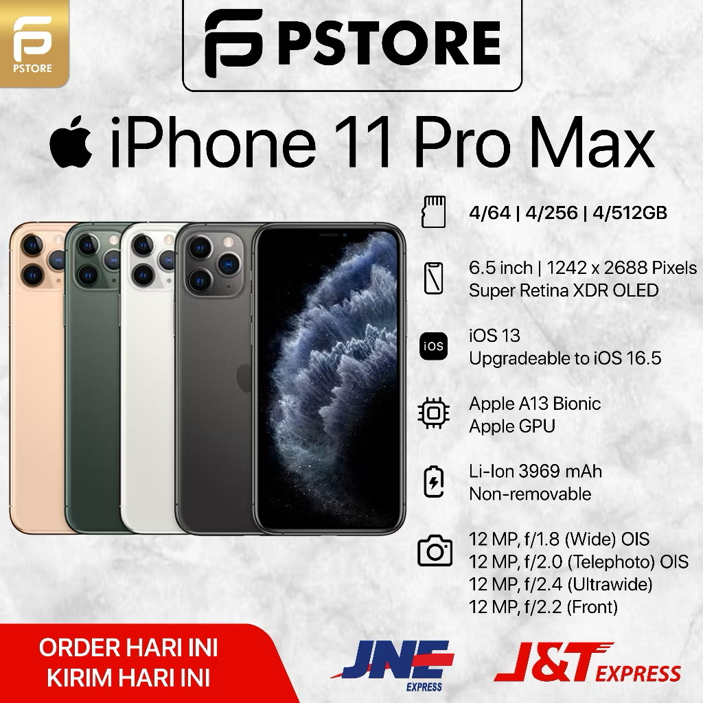 iPhone 11 PROMAX 64GB GARANSI INTERNASIONAL 