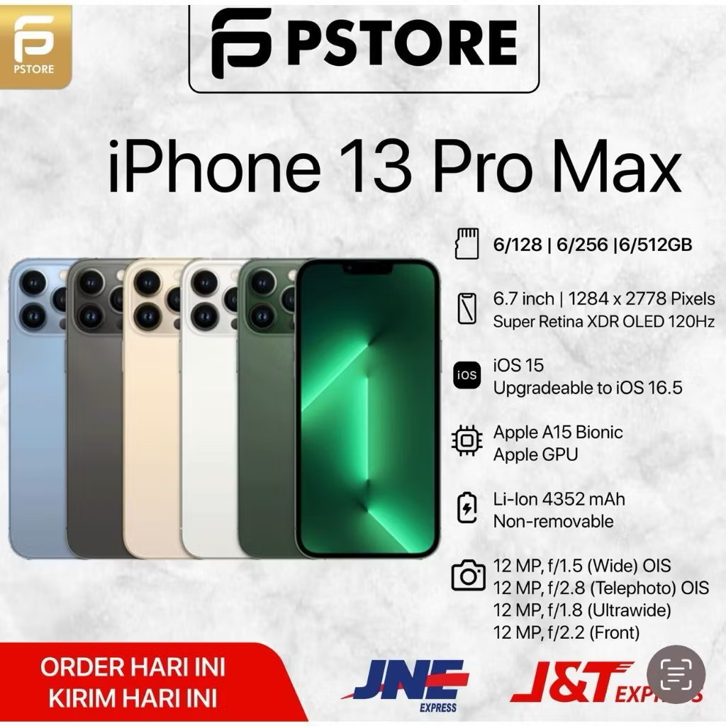 iPhone 13 PROMAX 128GB GARANSI INTERNASIONAL 
