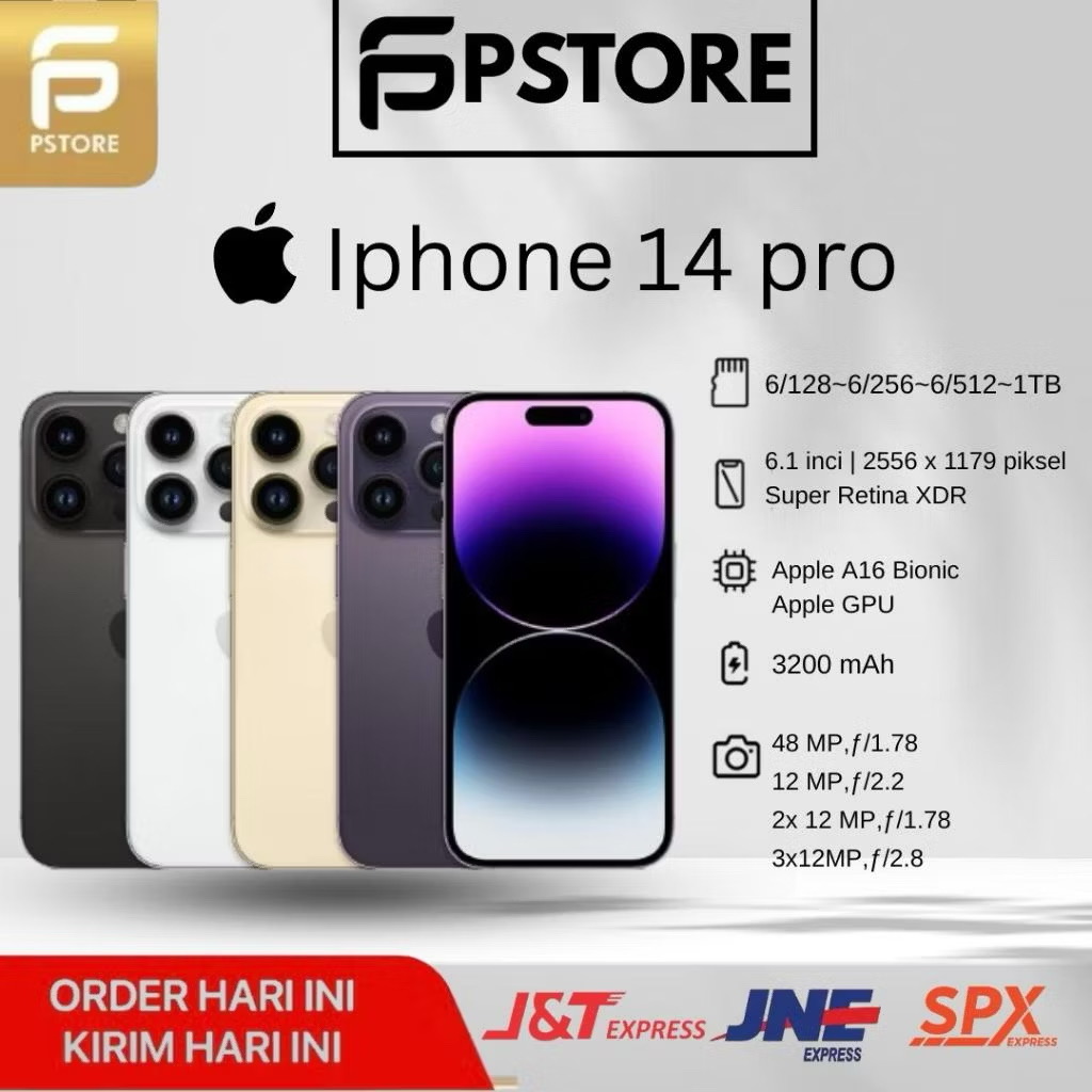 iPhone 14 PRO 128GB GARANSI IBOX 