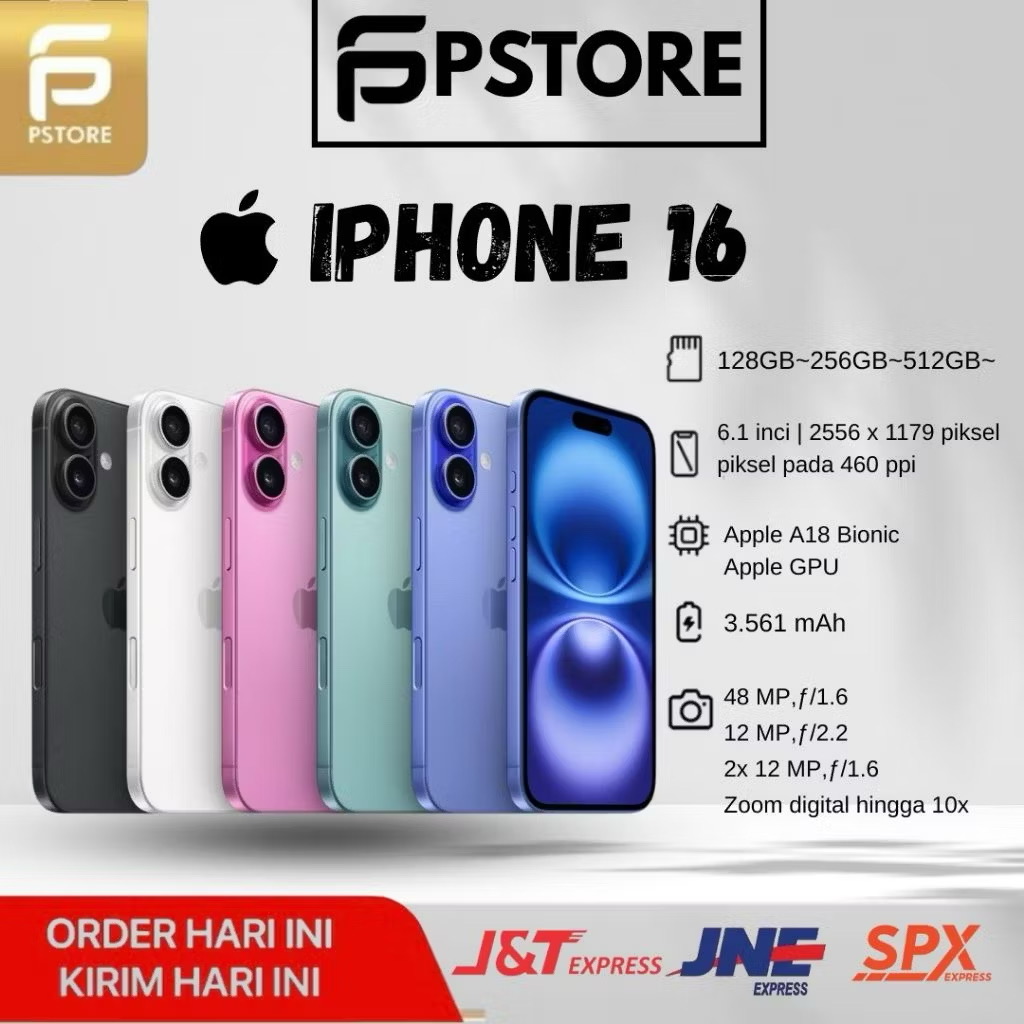 iPhone 16 NEW GARANSI RESMI IBOX 