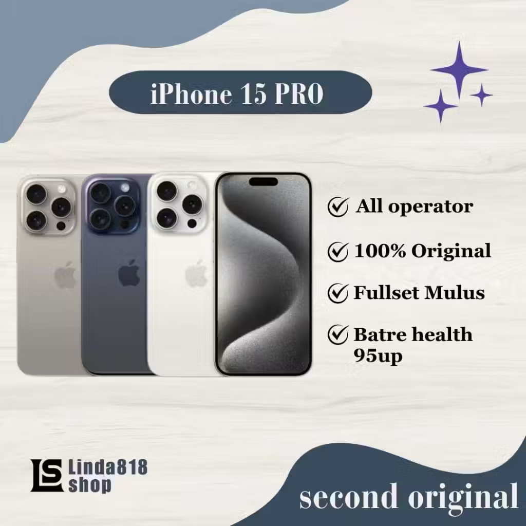 iPhone 15 PRO 256GB GARANSI RESMI IBOX 