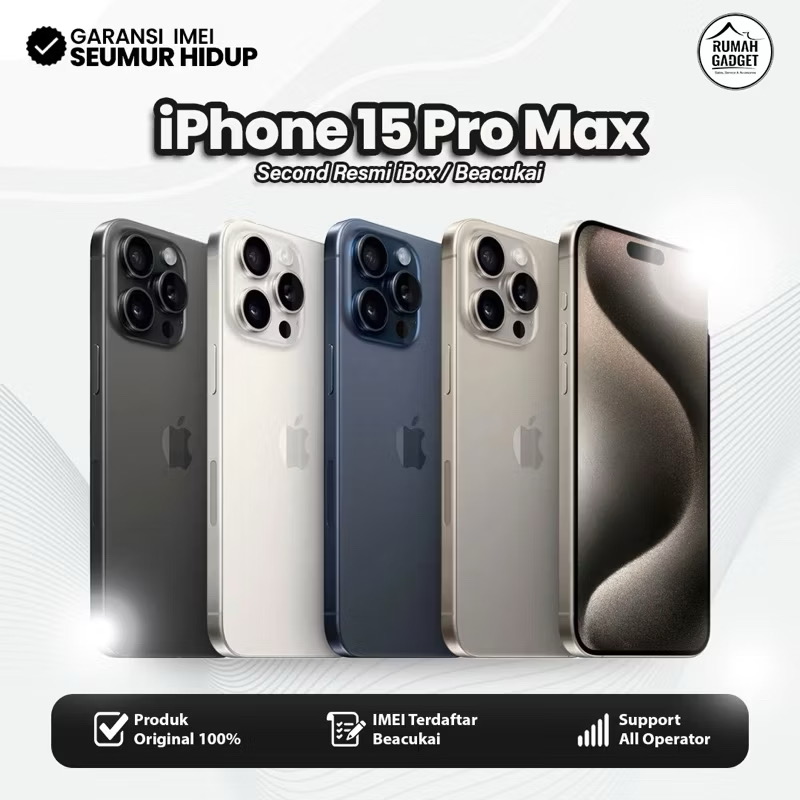 iPhone 15 PROMAX 512GB GARANSI RESMI IBOX 