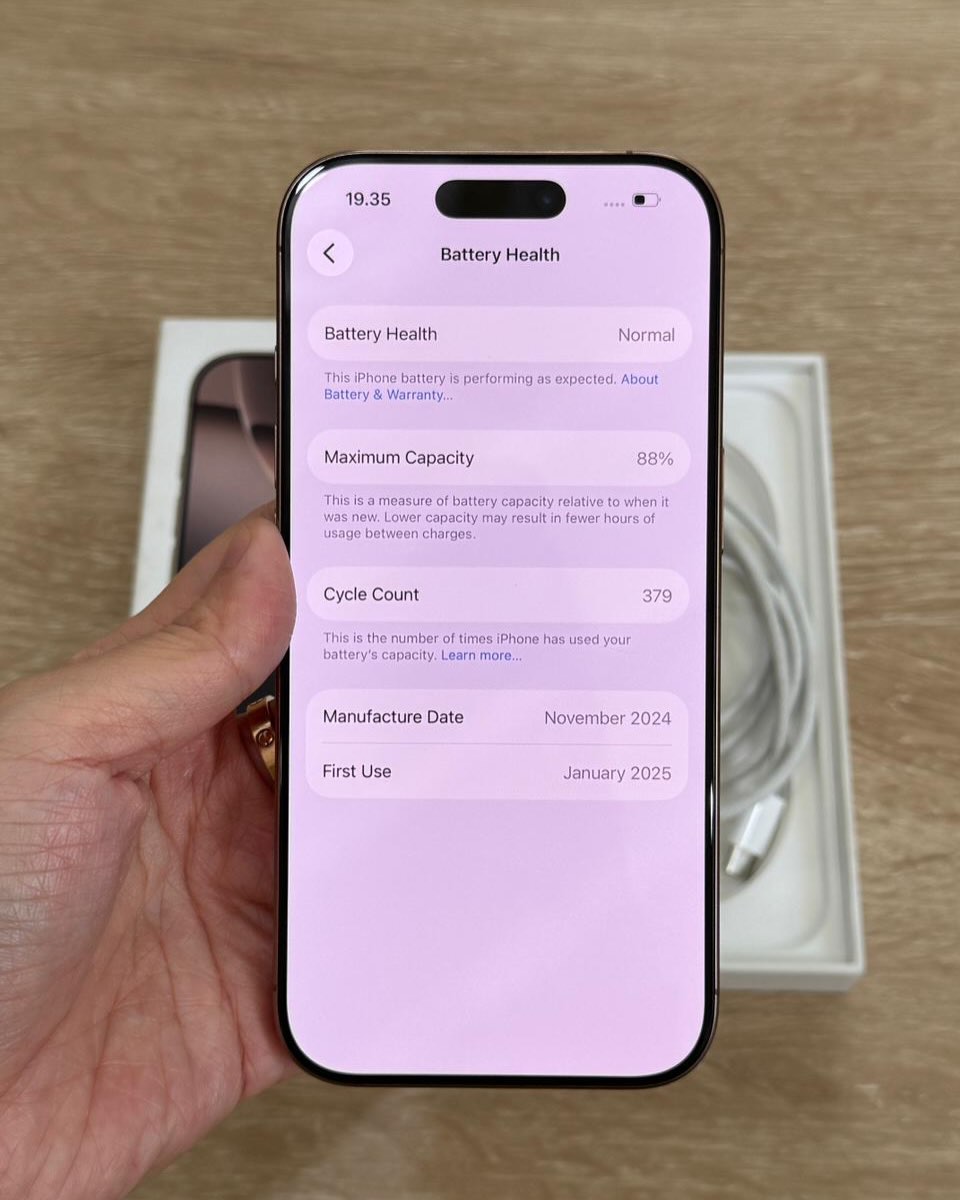 iPhone 16 Pro 128 Gb ex BEACUKAI RESMI 