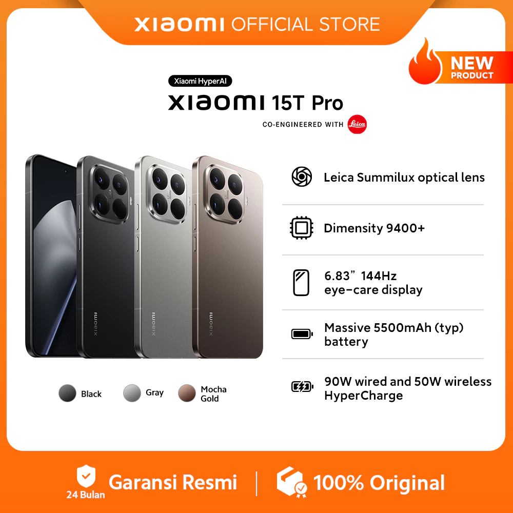 Xiaomi 15T Pro (12/512GB) | Leica Summilux optical lens Dimensity 9400+ | 6.83" 144Hz eye-care displ 